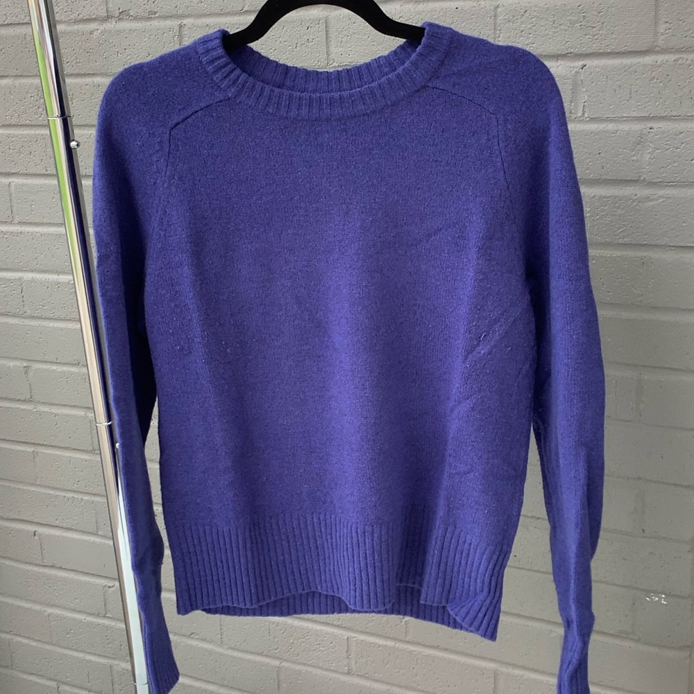 Dark purple crewneck sweater